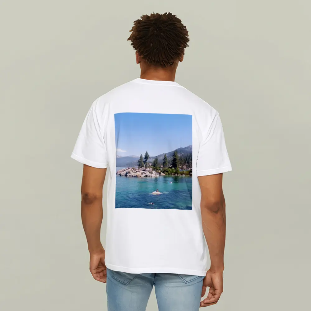 Lake Tahoe Clear Water Mountains Pine Trees – T-Shirts
