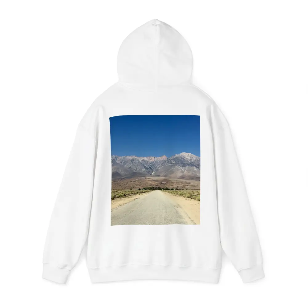Desert Road Leading To Sierra Nevada Mountains – Hoodies