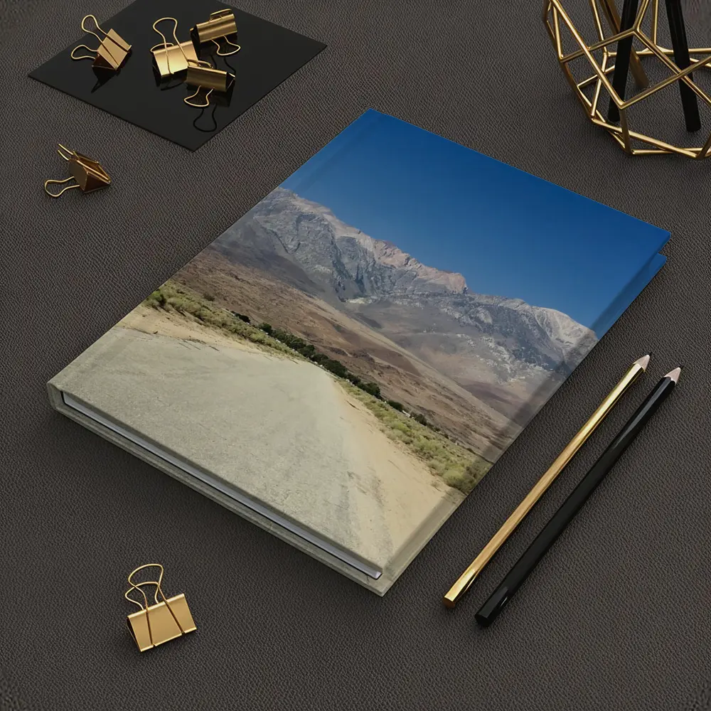 Desert Road Leading To Sierra Nevada Mountains – Notebooks