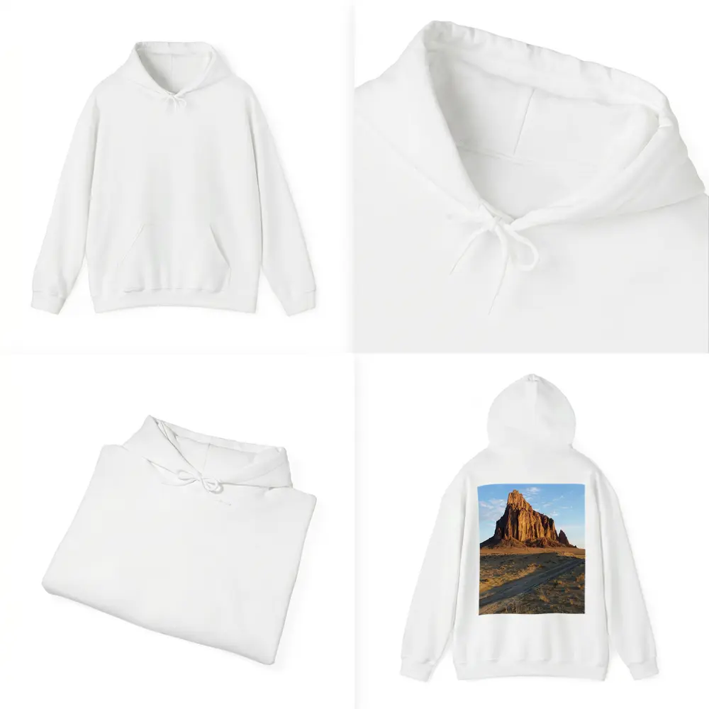 Shiprock Rock Formation New Mexico Desert – Hoodies