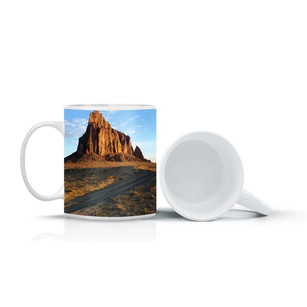 Shiprock Rock Formation New Mexico Desert – Mugs