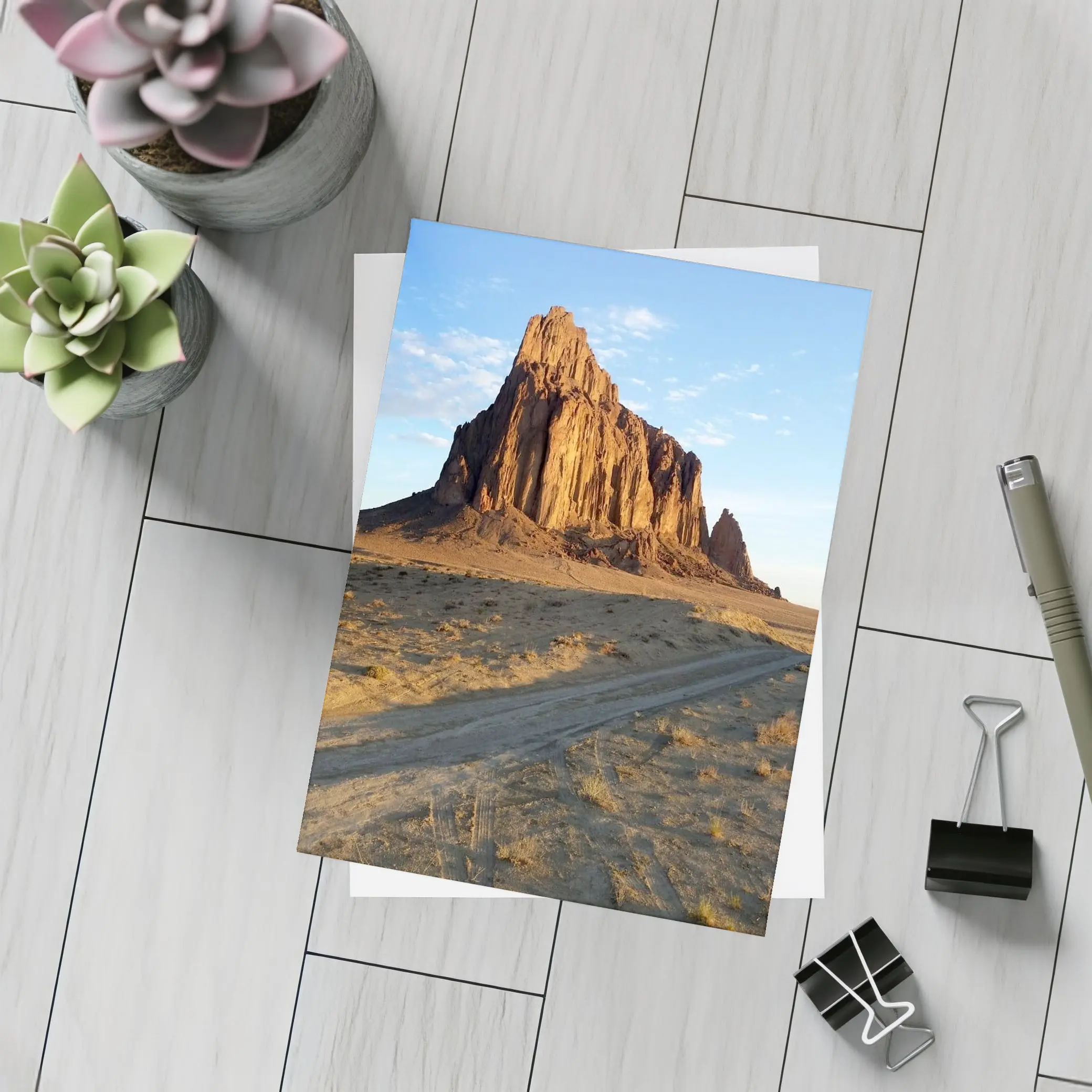 Shiprock Rock Formation New Mexico Desert – Postcards