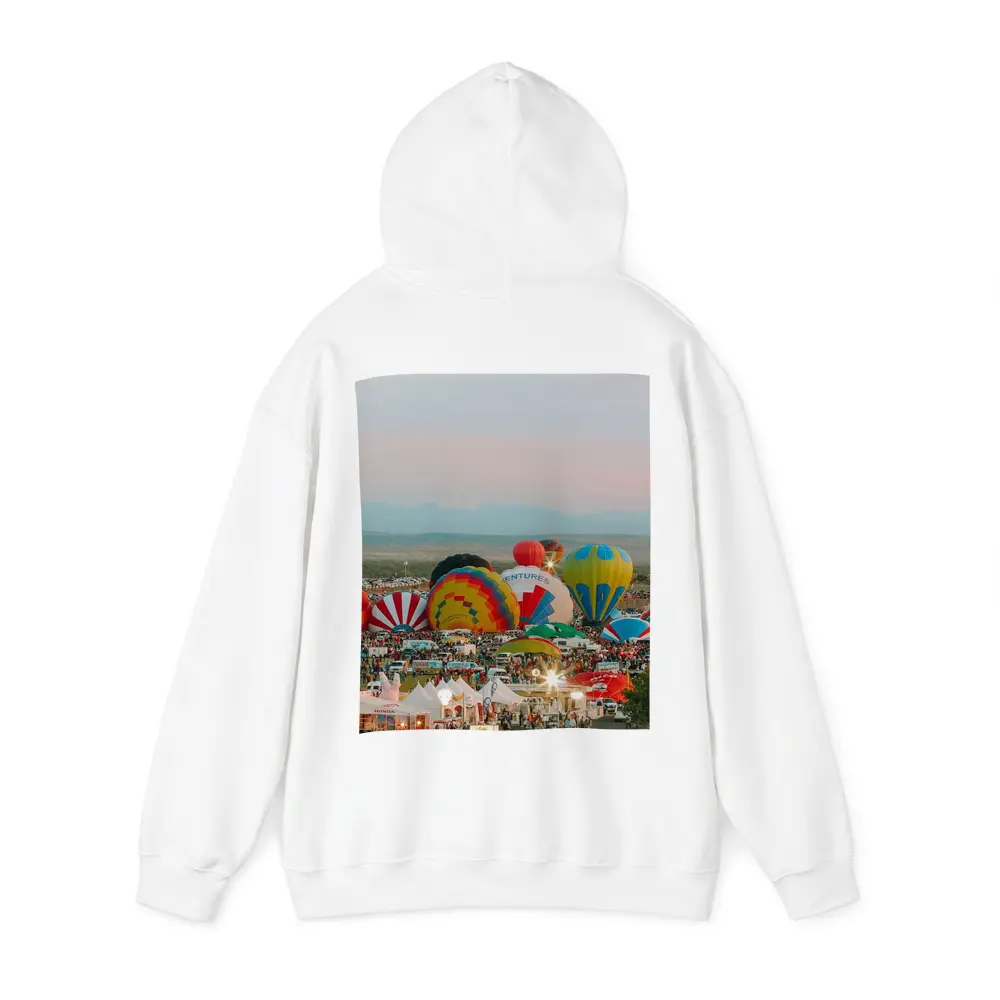 Hot Air Balloons Festival Desert Sunset Sky – Hoodies