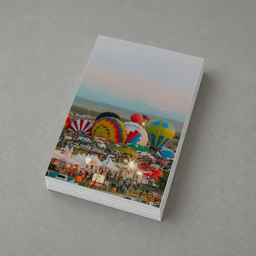 Hot Air Balloons Festival Desert Sunset Sky – Postcards