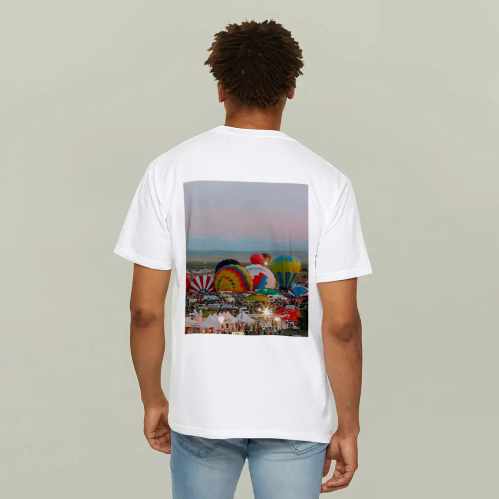 Hot Air Balloons Festival Desert Sunset Sky – T-Shirts