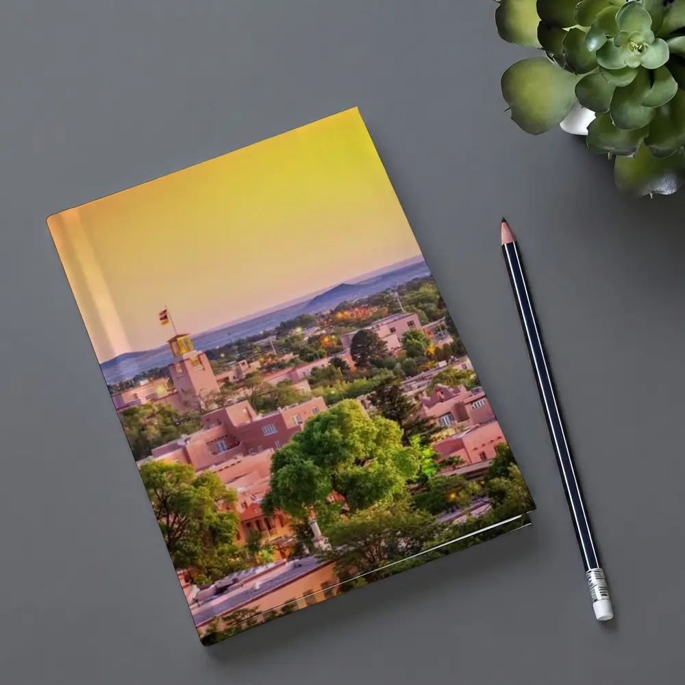 Santa Fe New Mexico Skyline Sunset View – Notebooks