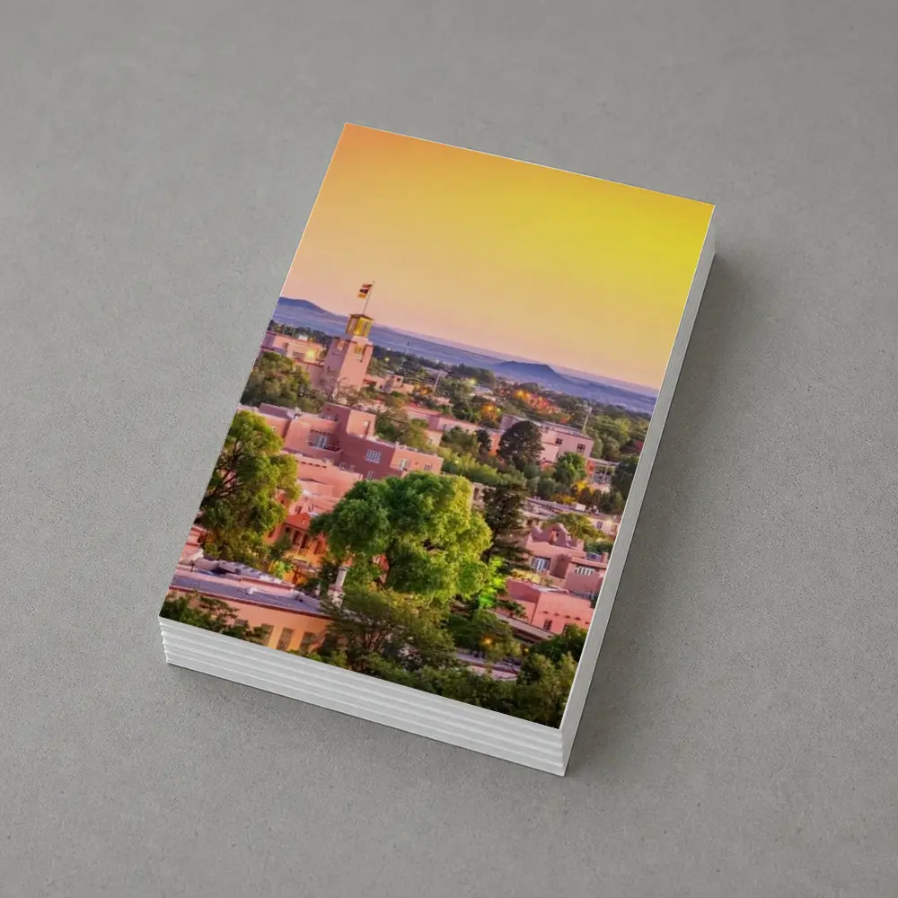 Santa Fe New Mexico Skyline Sunset View – Postcards