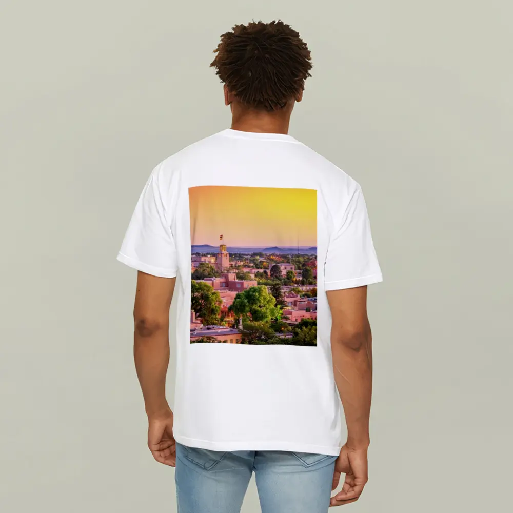 Santa Fe New Mexico Skyline Sunset View – T-Shirts