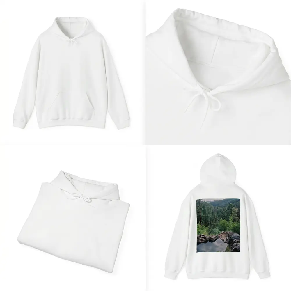 Natural Hot Spring Forest Mountain Valley View – Hoodies