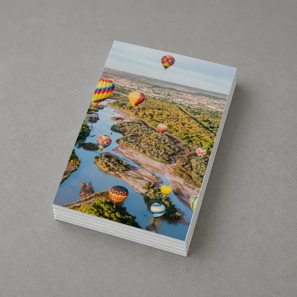 Hot Air Balloons Over Rio Grande River – Postcards