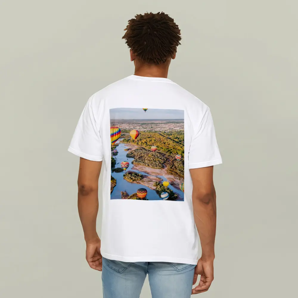 Hot Air Balloons Over Rio Grande River – T-Shirts