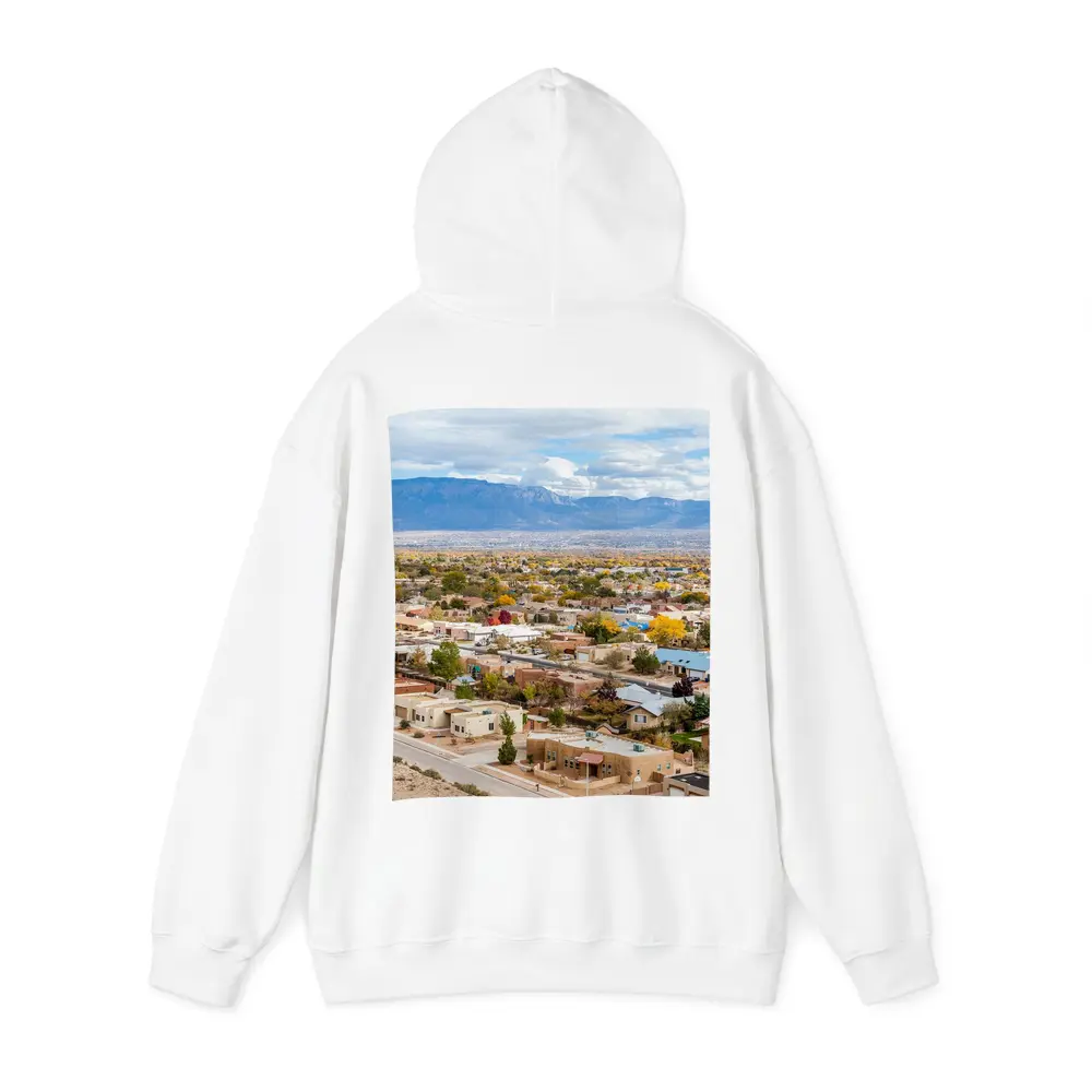 Albuquerque Neighborhood Aerial View Sandia Mountains – Hoodies