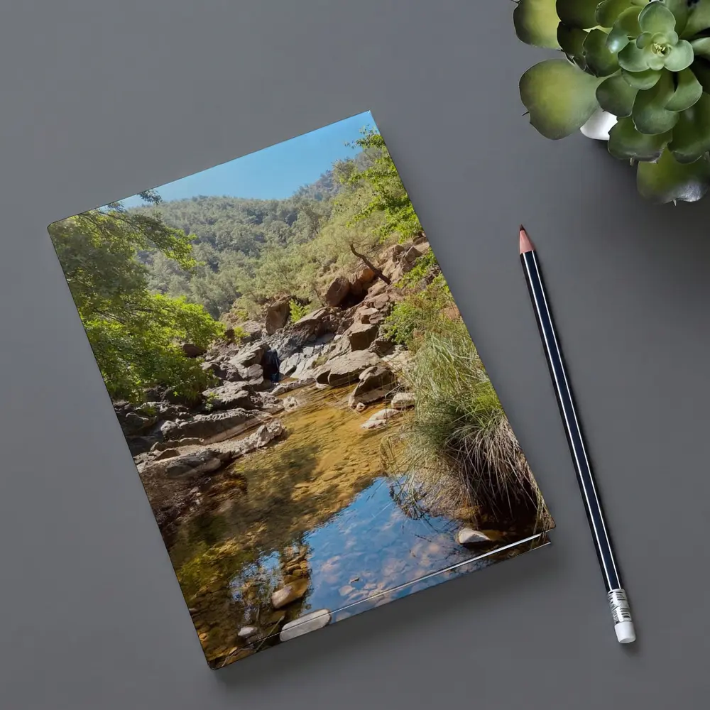 Rocky Creek Stream Forest Mountain Landscape – Notebooks