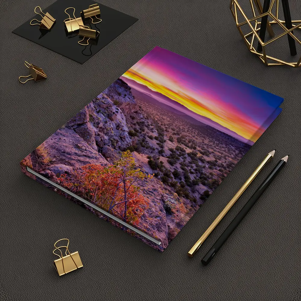 Desert Southwest Sunset Over Rocky Cliffside – Notebooks