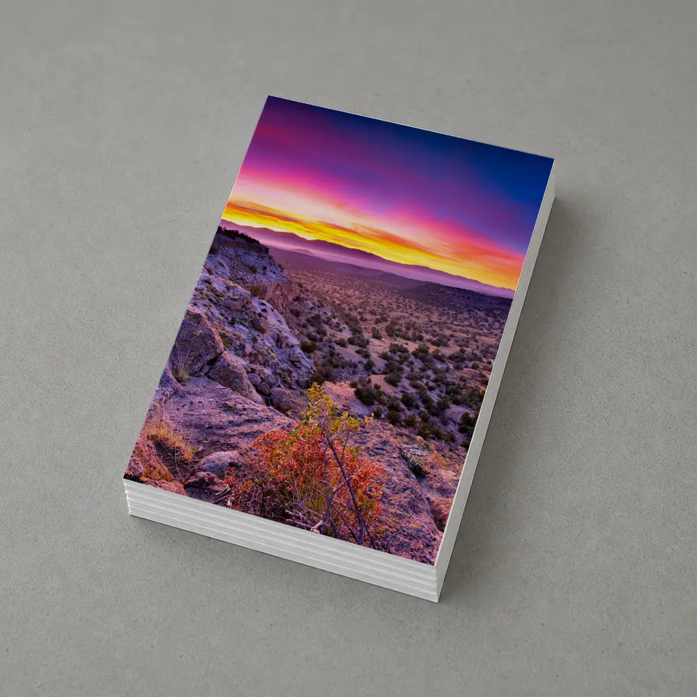 Desert Southwest Sunset Over Rocky Cliffside – Postcards