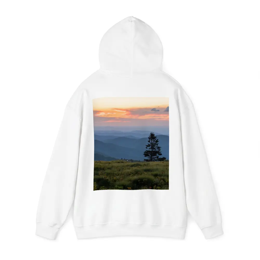 Lone Pine Tree Mountain Sunset Landscape – Hoodies