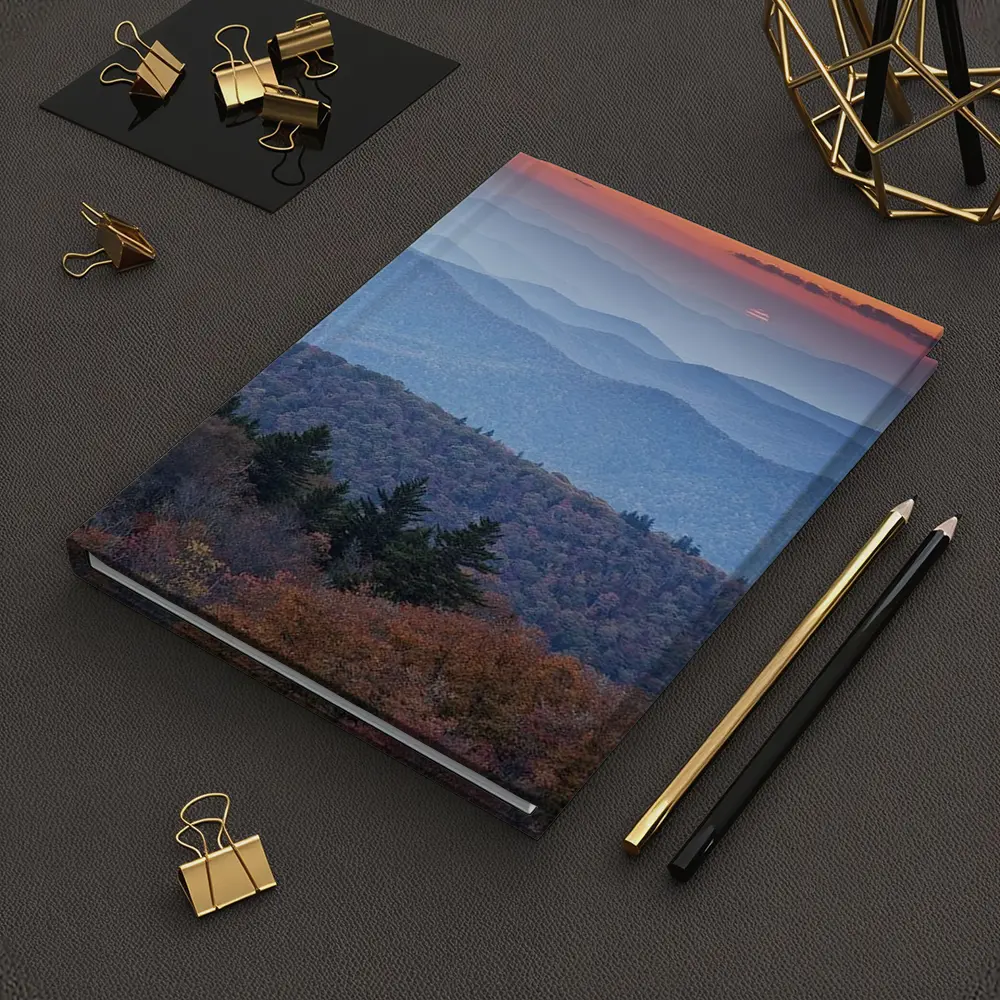 Blue Ridge Mountains Autumn Sunset Landscape – Notebooks