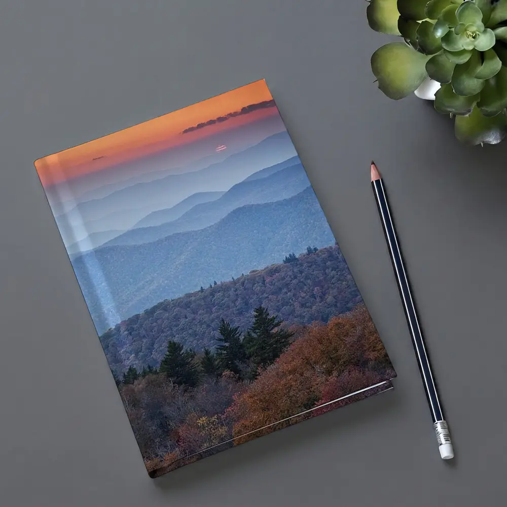 Blue Ridge Mountains Autumn Sunset Landscape – Notebooks