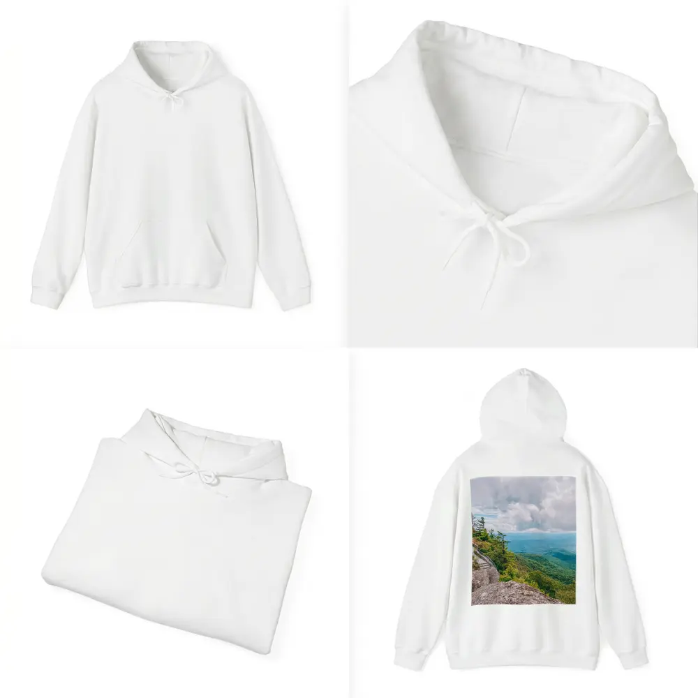 Mountain Overlook Green Forest Valley View – Hoodies