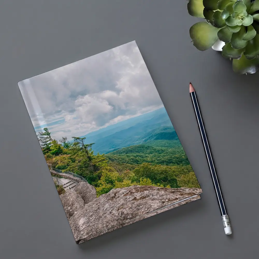 Mountain Overlook Green Forest Valley View – Notebooks