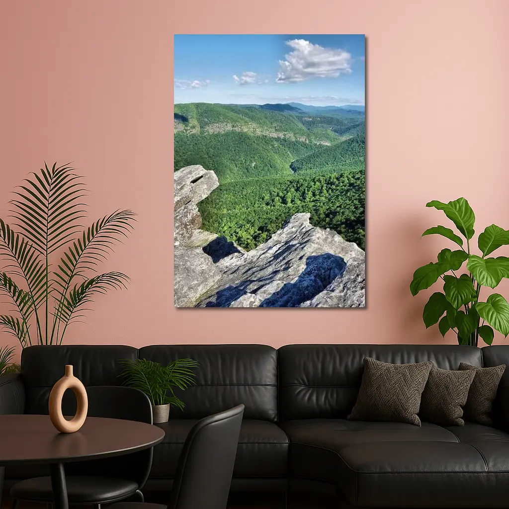 Rocky Overlook Green Mountain Valley View – Wall Art
