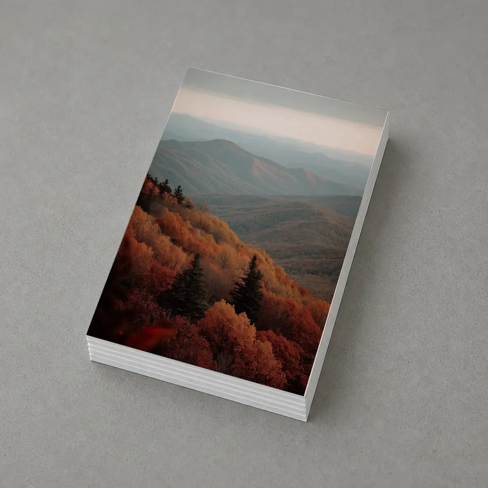 Autumn Mountain Forest Rolling Hills Landscape – Postcards