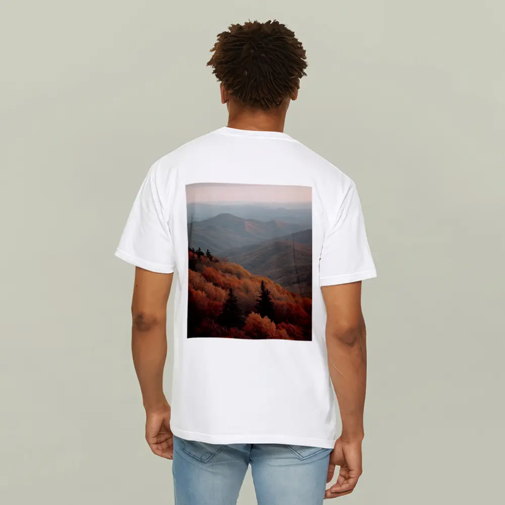 Autumn Mountain Forest Rolling Hills Landscape – T-Shirts