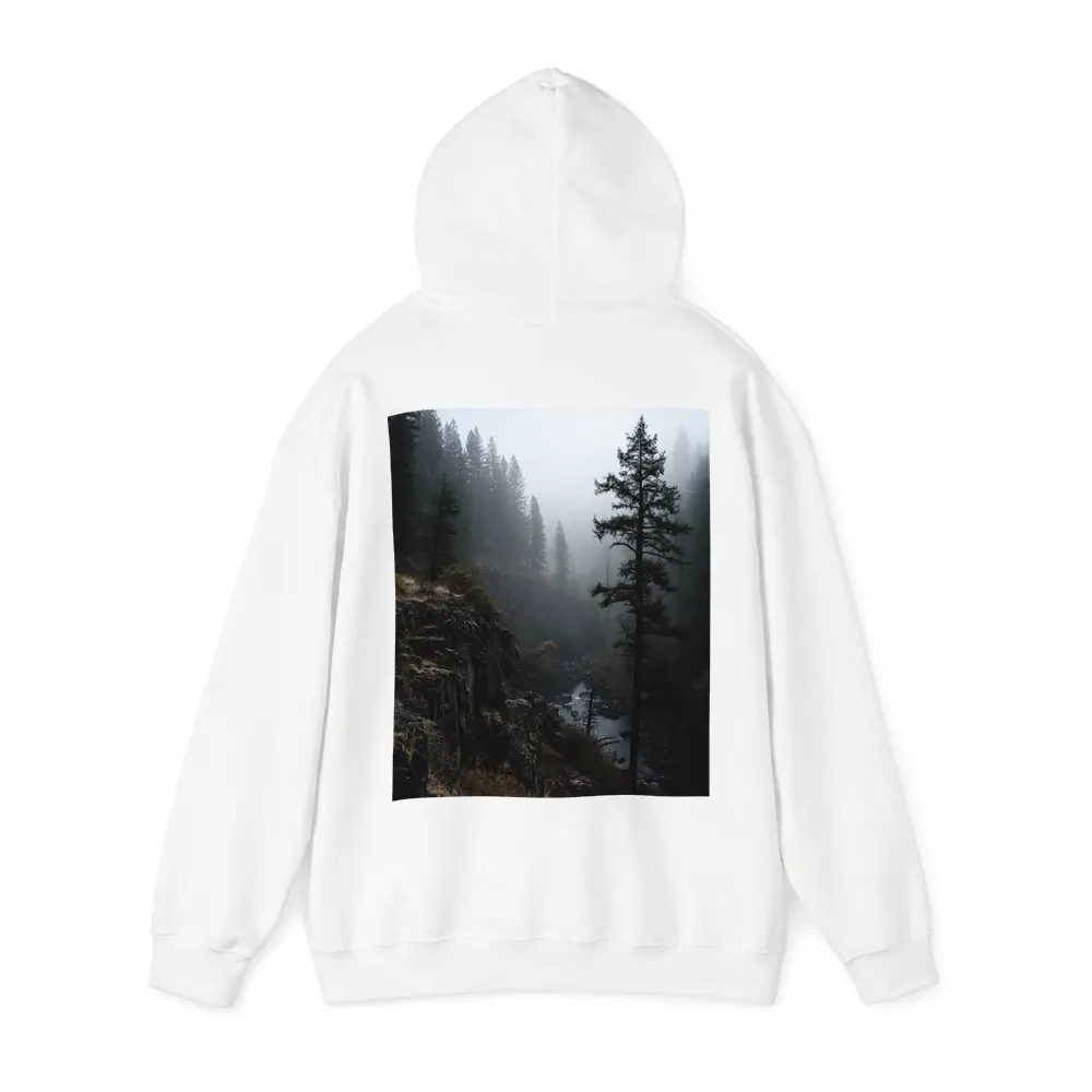 Foggy Forest Canyon River Dark Moody – Hoodies