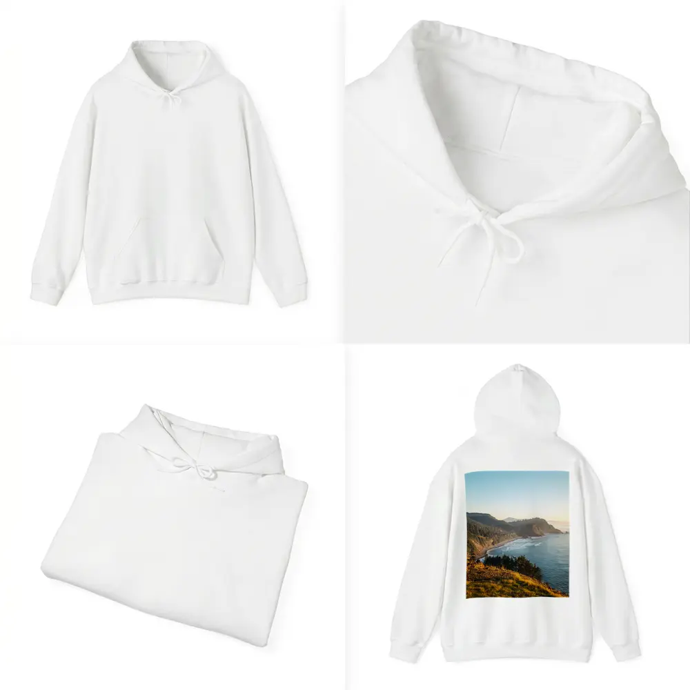 Oregon Coast Cliffs Golden Hour Sunset – Hoodies