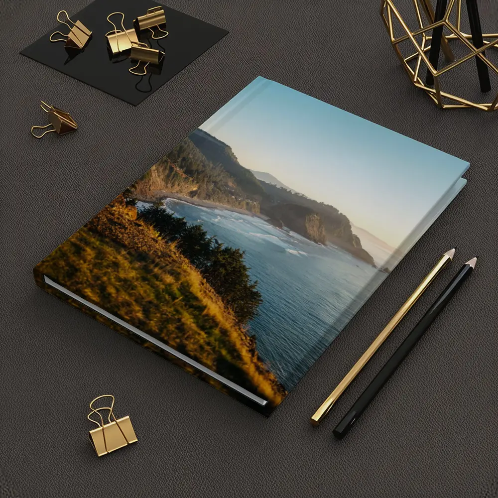 Oregon Coast Cliffs Golden Hour Sunset – Notebooks