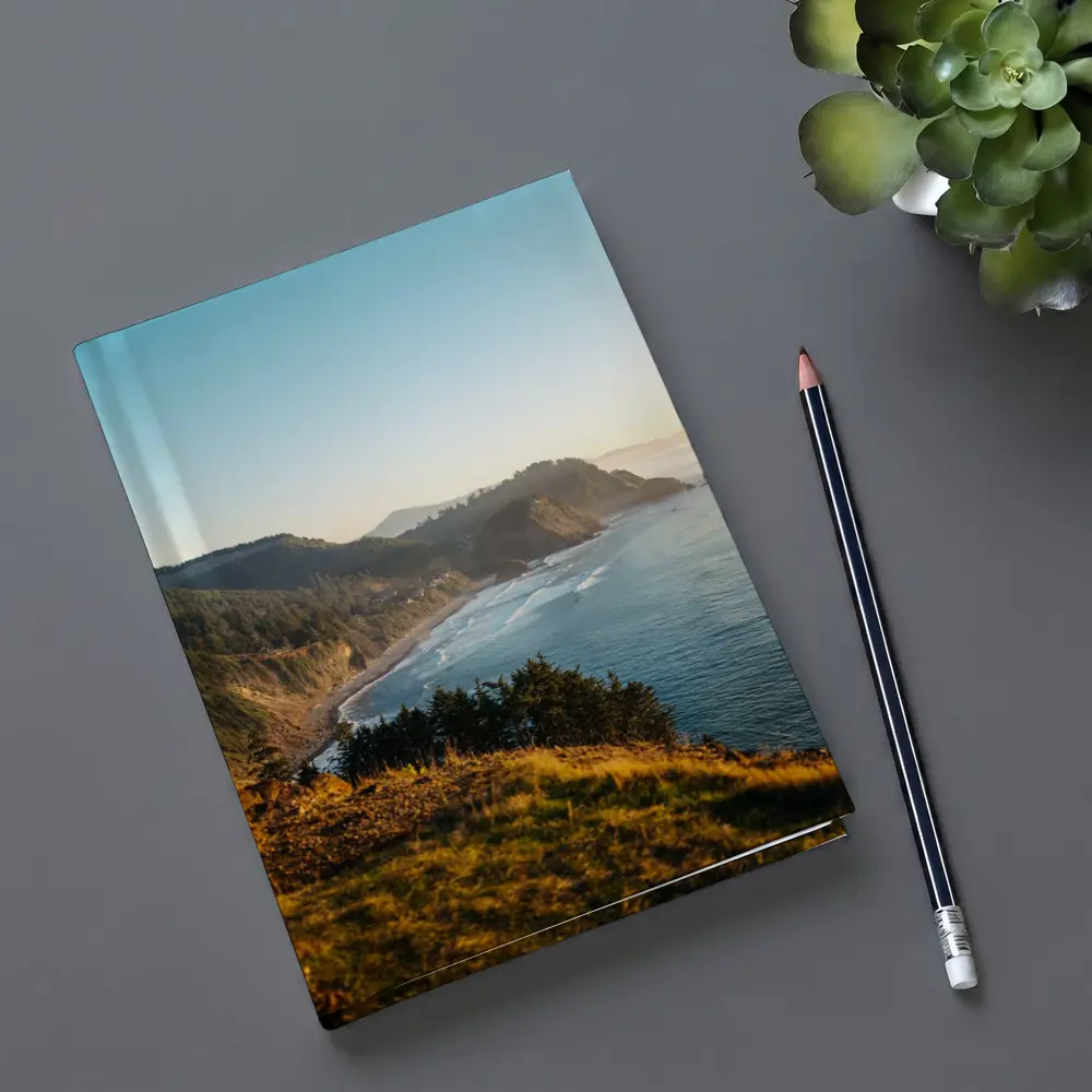 Oregon Coast Cliffs Golden Hour Sunset – Notebooks