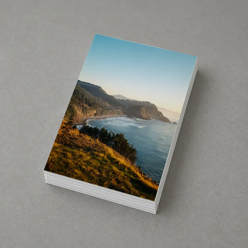 Oregon Coast Cliffs Golden Hour Sunset – Postcards