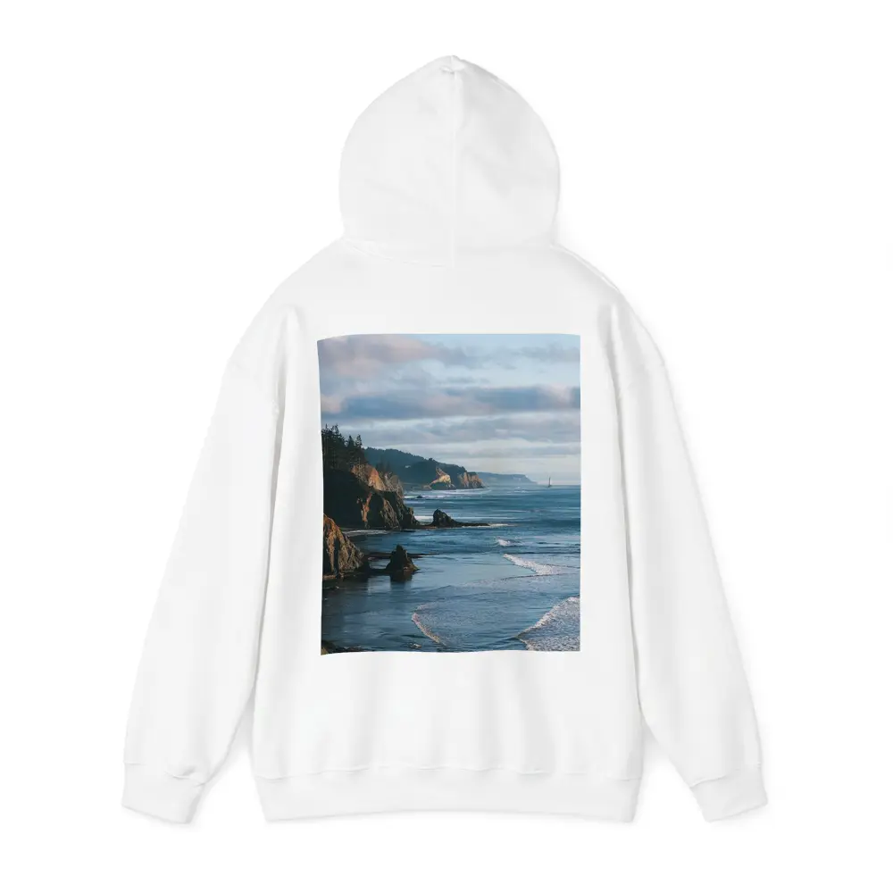 Rocky Pacific Coastline Cliffs Ocean View – Hoodies