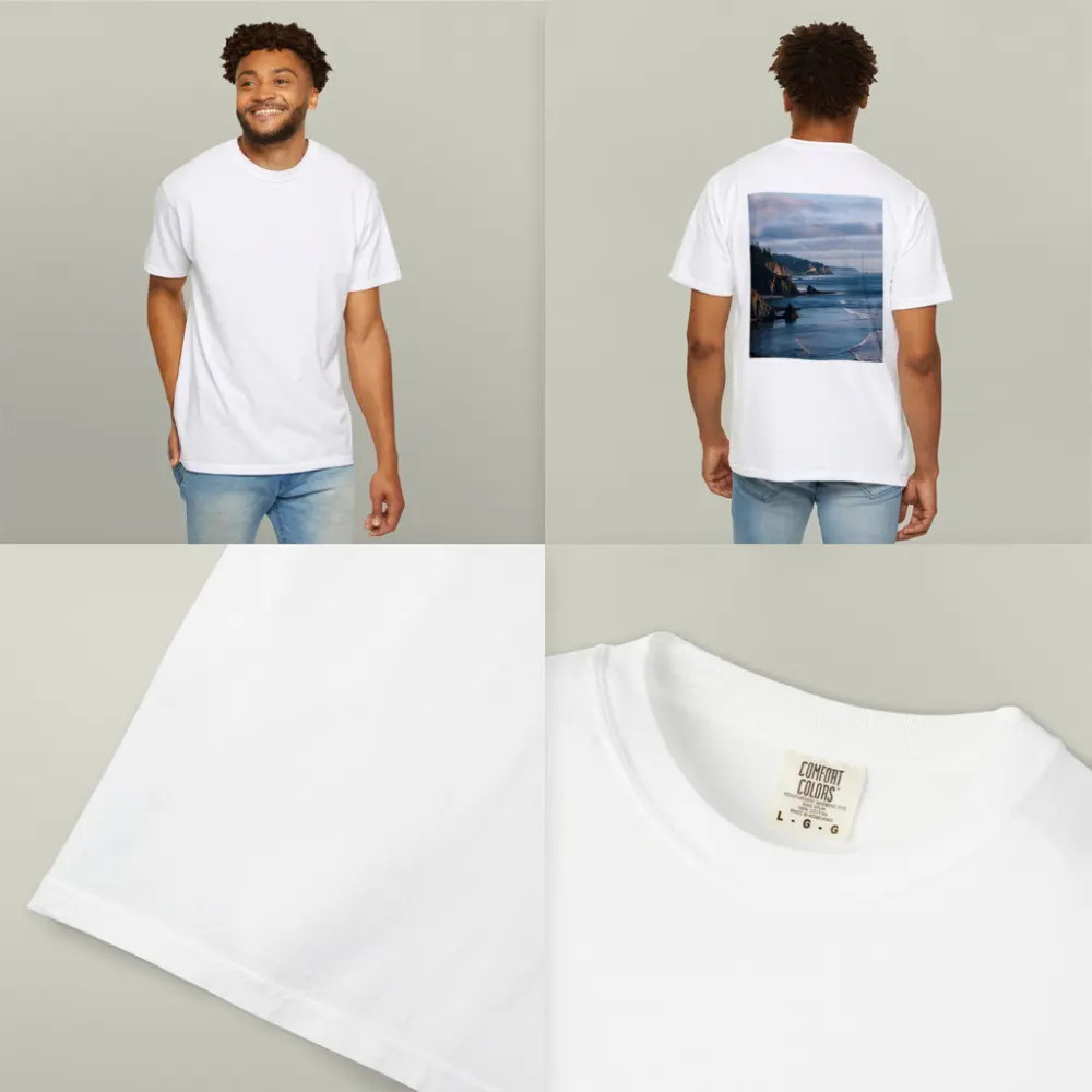 Rocky Pacific Coastline Cliffs Ocean View – T-Shirts
