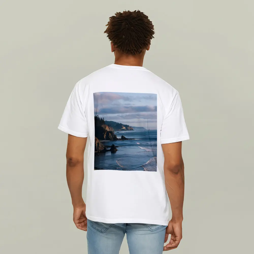 Rocky Pacific Coastline Cliffs Ocean View – T-Shirts