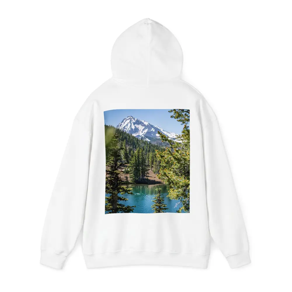 Snow Mountain Lake Forest Pine Trees – Hoodies