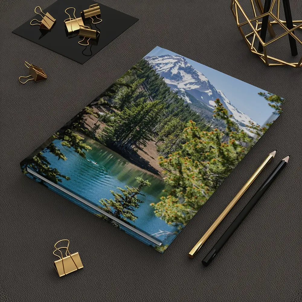 Snow Mountain Lake Forest Pine Trees – Notebooks