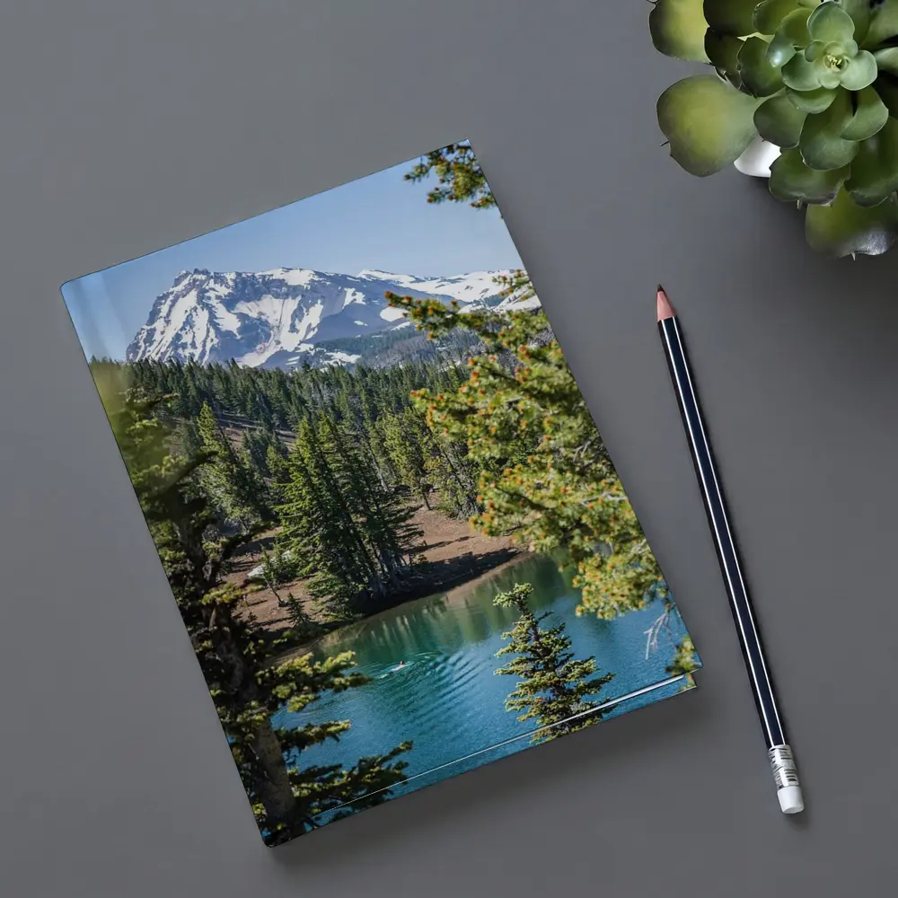 Snow Mountain Lake Forest Pine Trees – Notebooks
