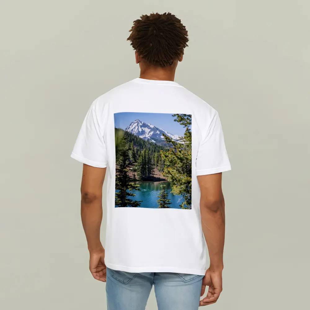 Snow Mountain Lake Forest Pine Trees – T-Shirts