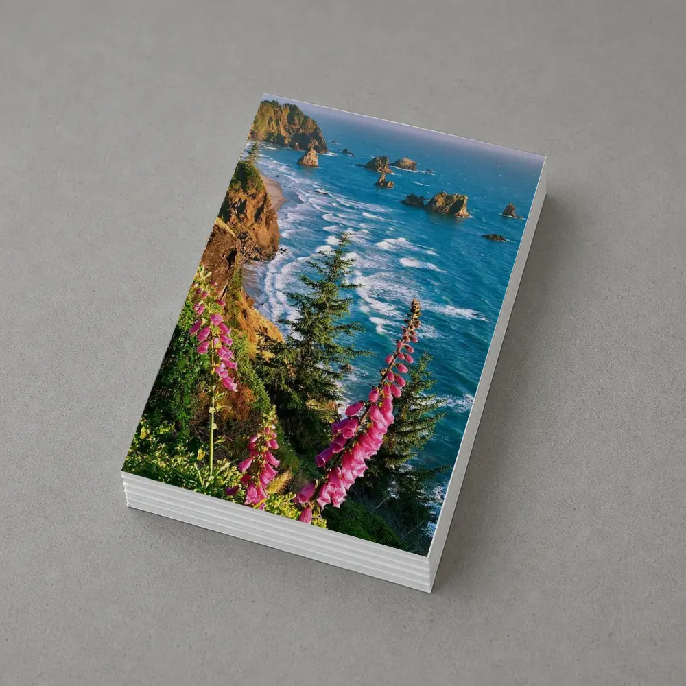 Foxglove Flowers Oregon Coastal Cliffs Ocean – Postcards