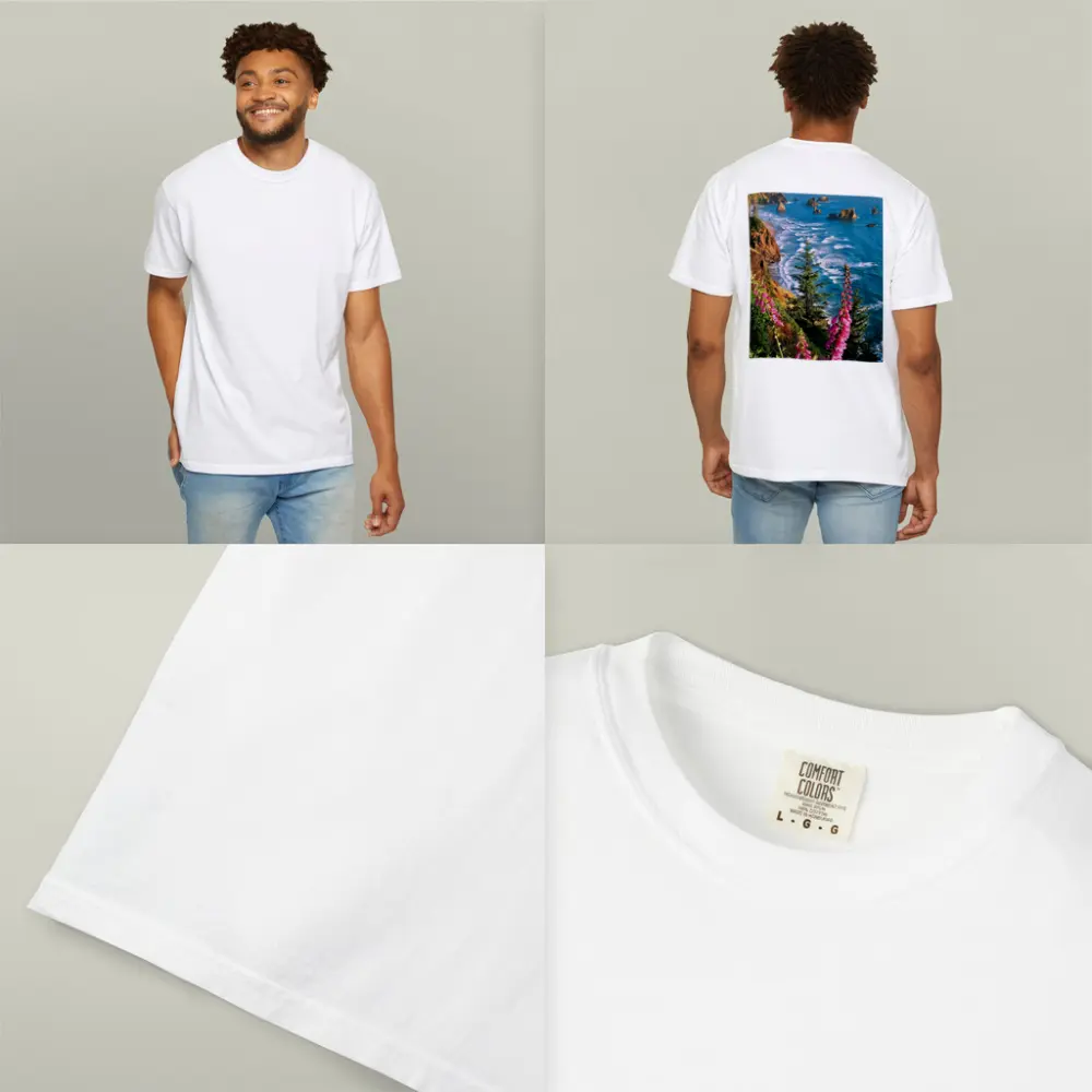 Foxglove Flowers Oregon Coastal Cliffs Ocean – T-Shirts