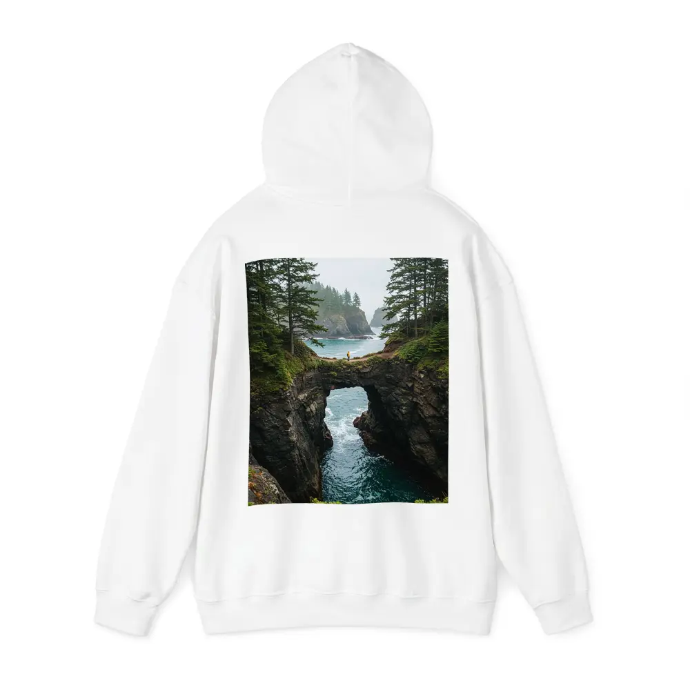 Natural Rock Arch Oregon Coastal Forest – Hoodies