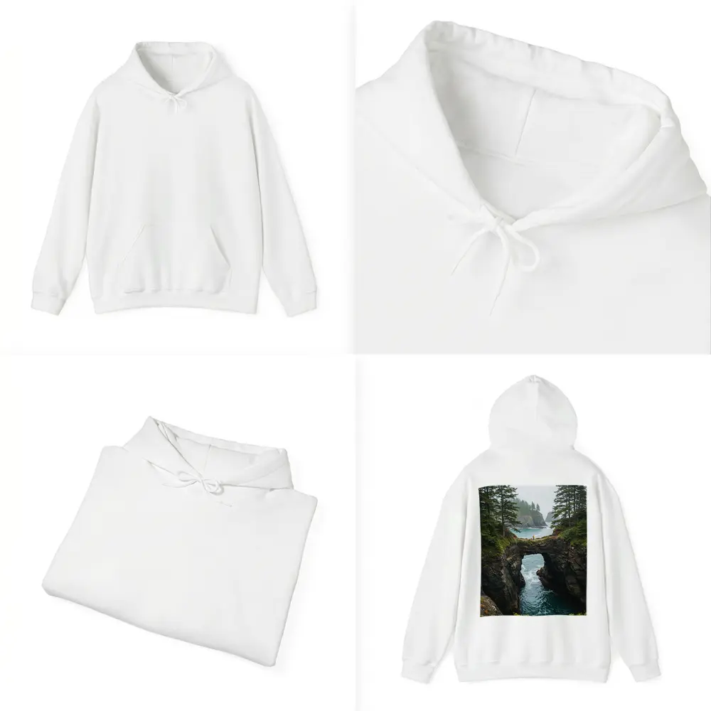 Natural Rock Arch Oregon Coastal Forest – Hoodies
