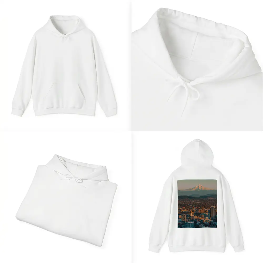 Portland City Skyline Mount Hood Oregon – Hoodies