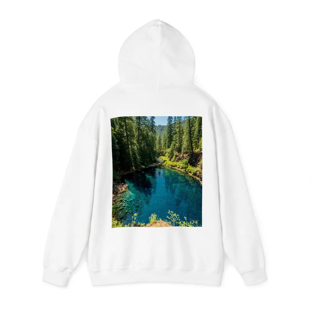 Crystal Blue Forest River Oregon Nature – Hoodies
