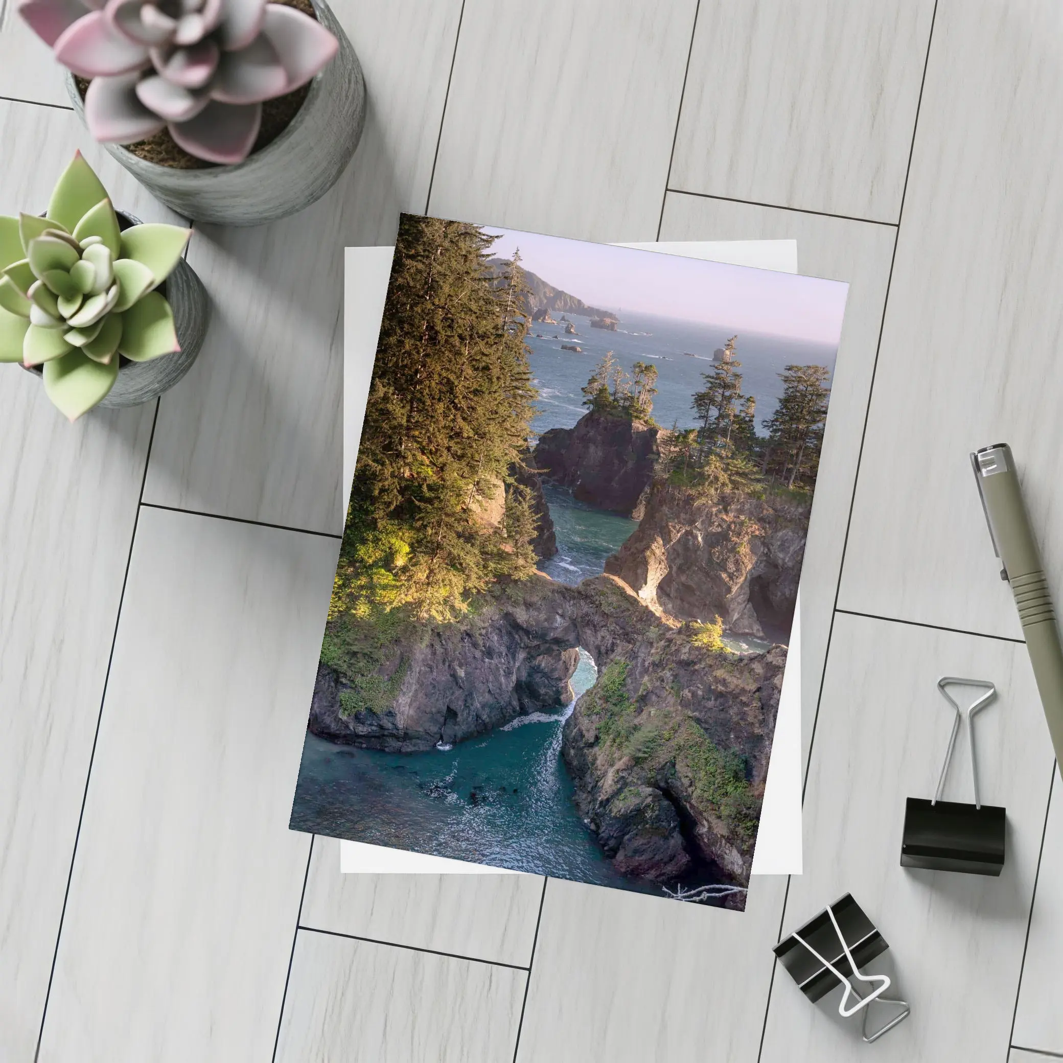 Oregon Coast Rocky Sea Arch Cove – Postcards