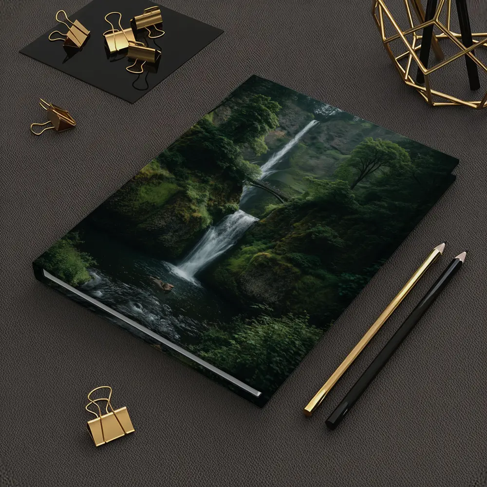 Multnomah Falls Lush Green Forest Oregon – Notebooks