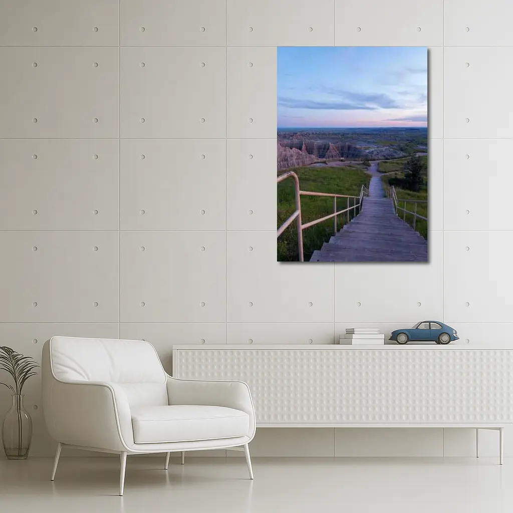 Badlands National Park Stairway Dusk View – Wall Art