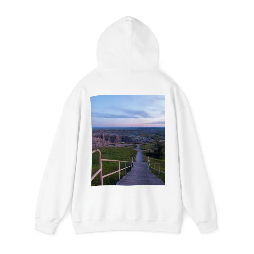 Badlands National Park Stairway Dusk View – Hoodies