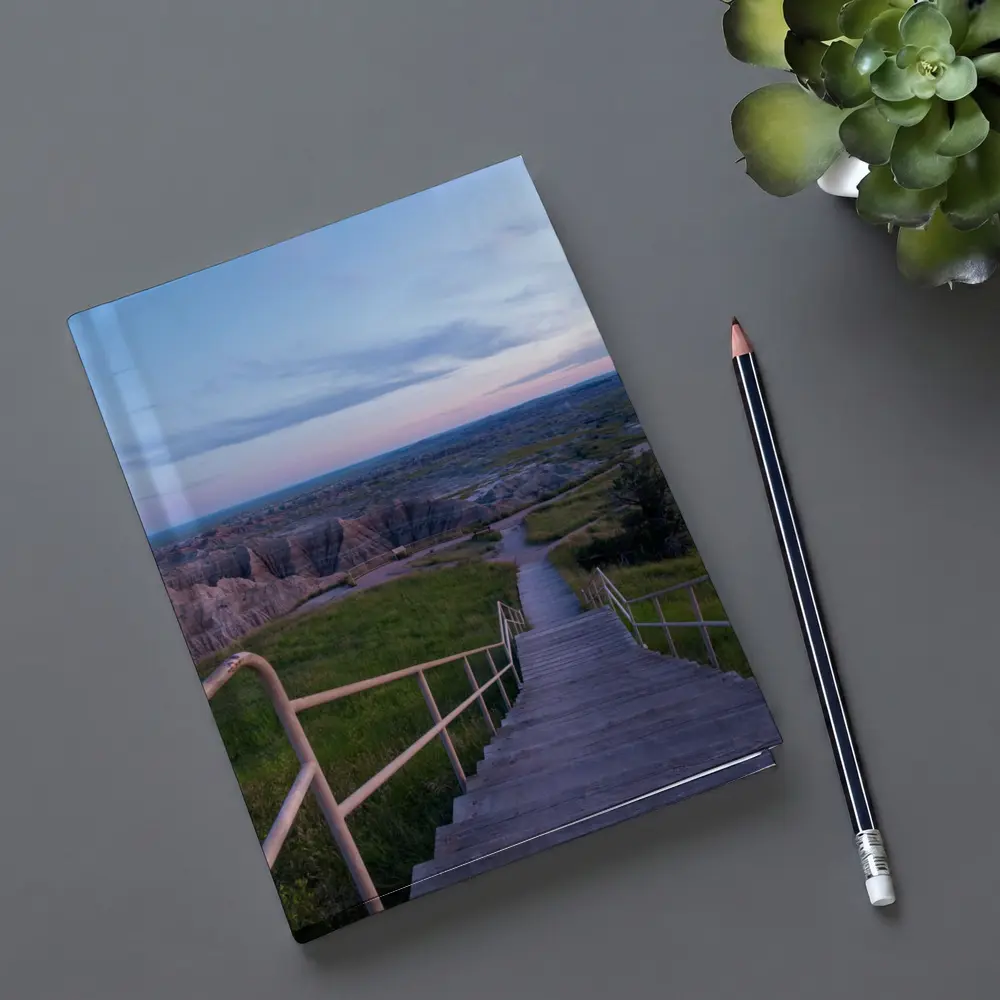 Badlands National Park Stairway Dusk View – Notebooks